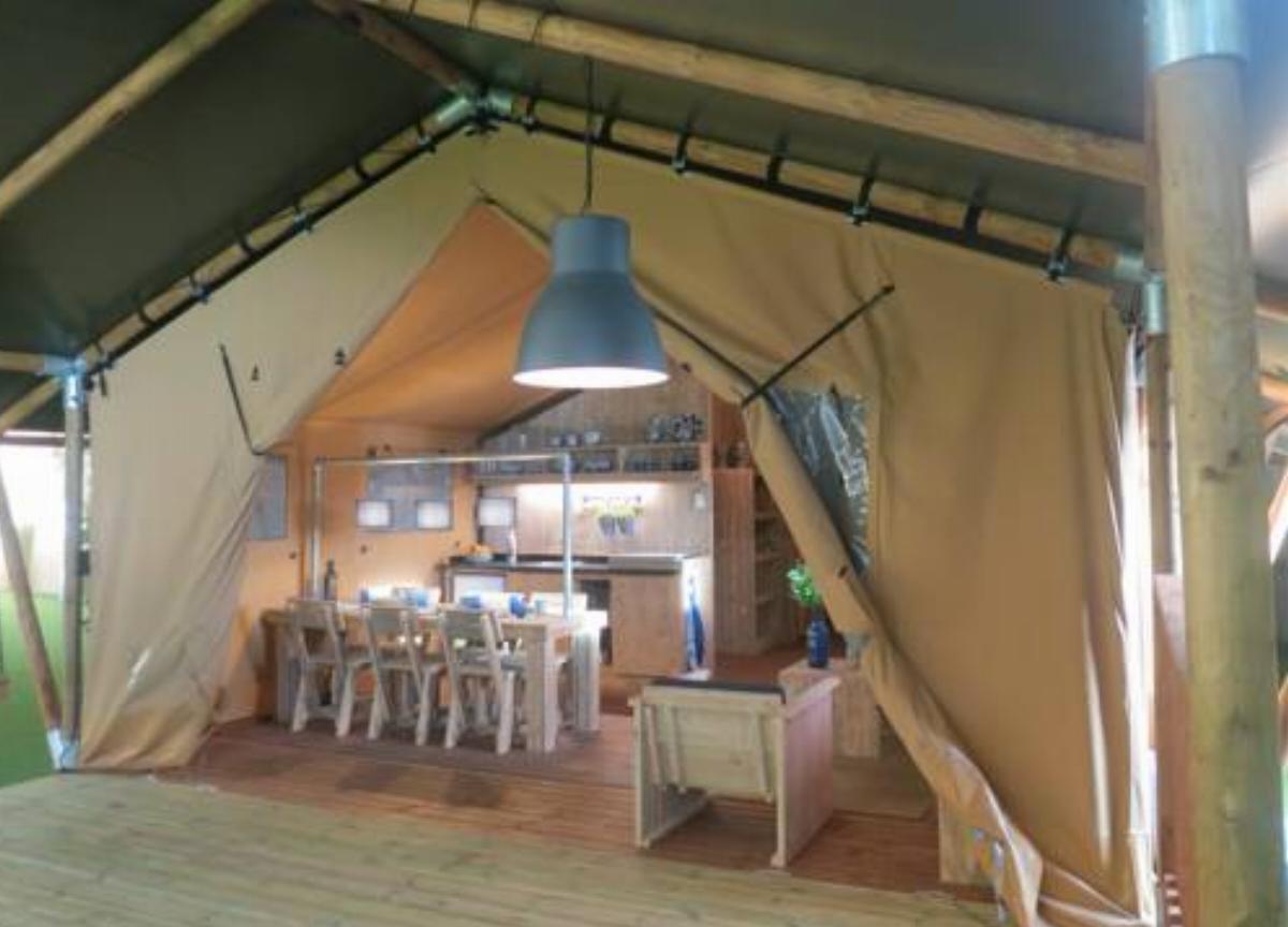 Luxe glamping tent