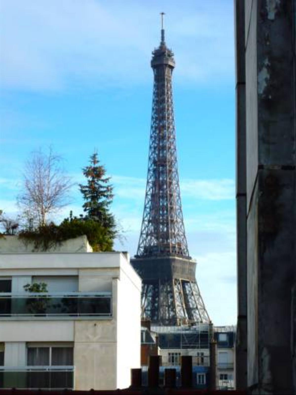 Balcony Eiffel Tower Apartment Hotel Paris France
