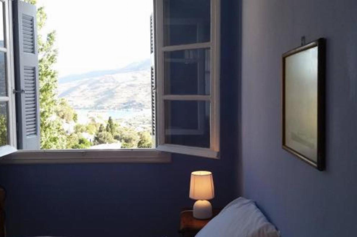 Blue Studio beside Stone Tower 1690 • Andros Hotel Aidonia Greece