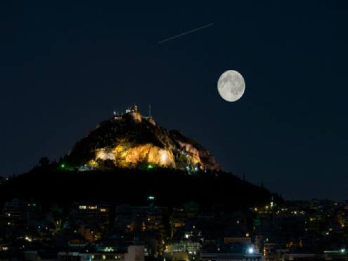 Fairytale view of Lycabettus Hotel Athens Greece
