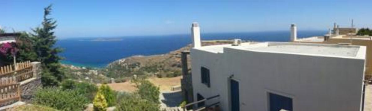 View of the endless blue Hotel Batsi Greece